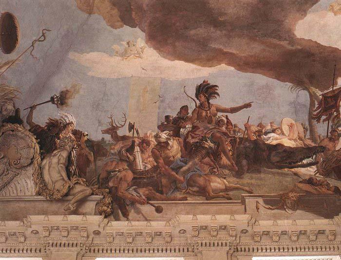 Giovanni Battista Tiepolo Apollo and the Continents France oil painting art